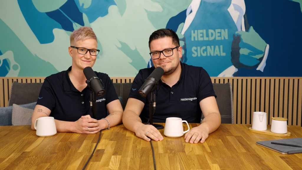 Dreharbeiten für den Video-Podcast der Jobvermittlung Heldensignal